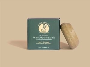 Champú sólido pa’ caspa y dermatitis