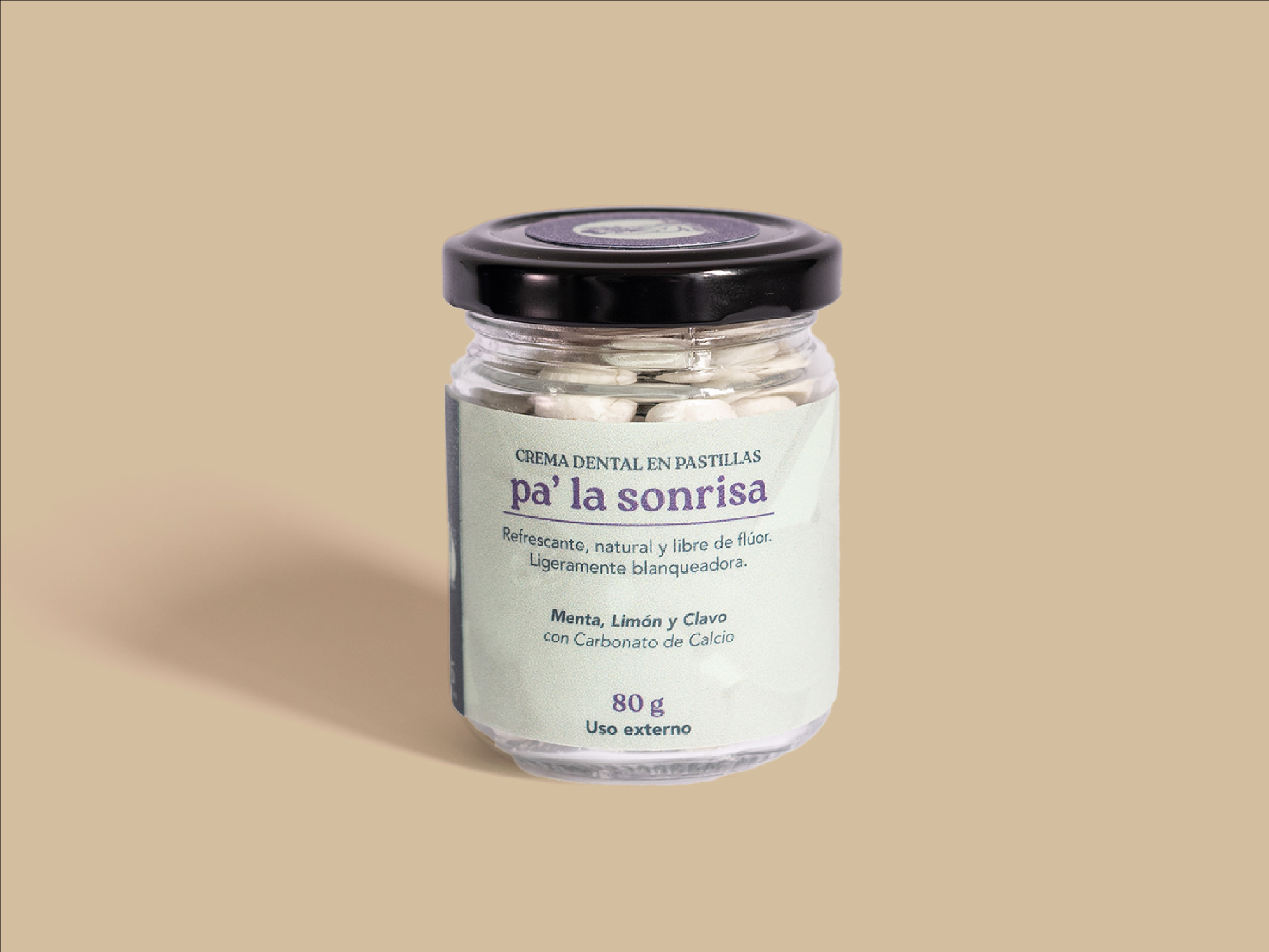 Crema dental en pastillas